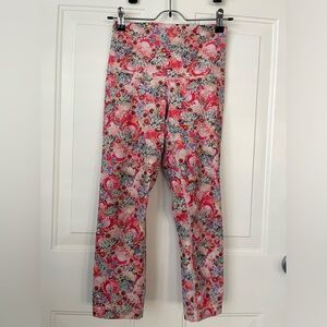 lululemon athletica Floral Pink Capri Leggings